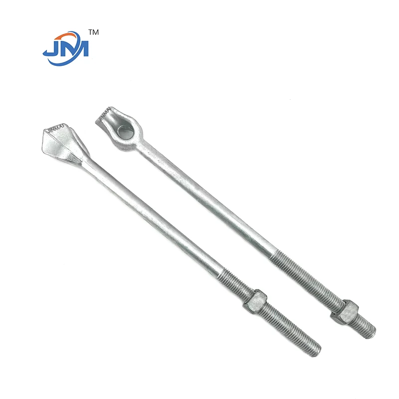 Forged Single Eyelet Anchor Rod Pole And Wire Hardware