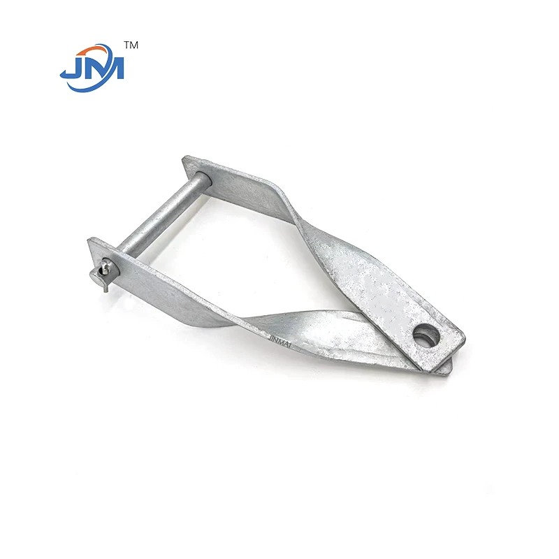 Hot Dip Galvanized Steel Twisted Strap Clevis For Over Head Line Accessories