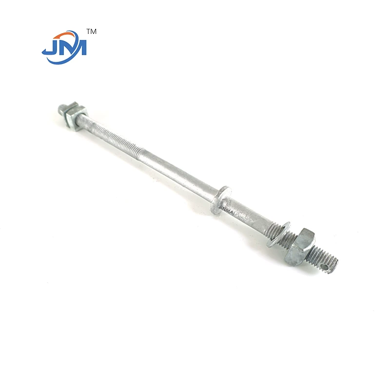 Hot Dip Galvanizing Single And Double Upset Spool Bolt